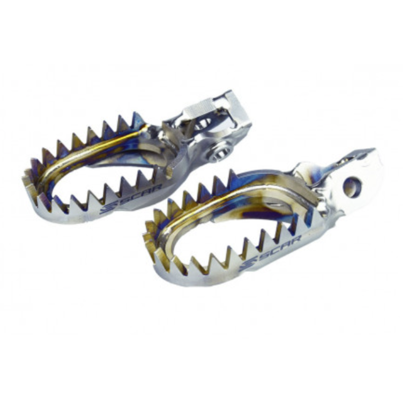 Repose-pieds SCAR anti-boue titane