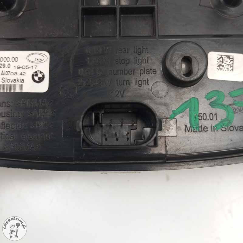 Feu arrière  Bmw 1200 r rt 2017 - Cassetom - Nos pieces motos