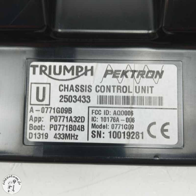 Boitier chassis control unit  Triumph 1200 tiger xrx 2019 - Cassetom - Nos pieces motos