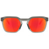 Lunettes de soleil OAKLEY HSTN SQ Matte Grey Smoke - verres Prizm Ruby