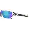 Lunettes de soleil OAKLEY Turbine Rotor Polished Clear - verres Prizm Sapphire