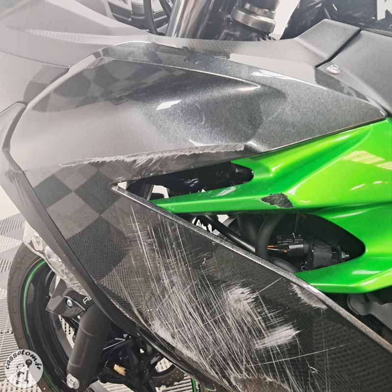 KAWASAKI NINJA400 399 2024 accidentée - La Casse de l Oncle Tom