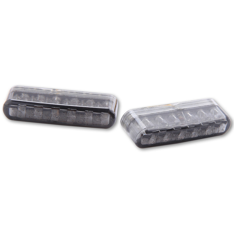 Clignotants LED intégré SHIN YO Shorty, verre teinté