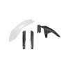 Kit garde-boue avant et protections de fourche RACETECH - blanc/noir