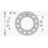 Kit chaîne AFAM 520XRR3 14/46-116 - couronne standard