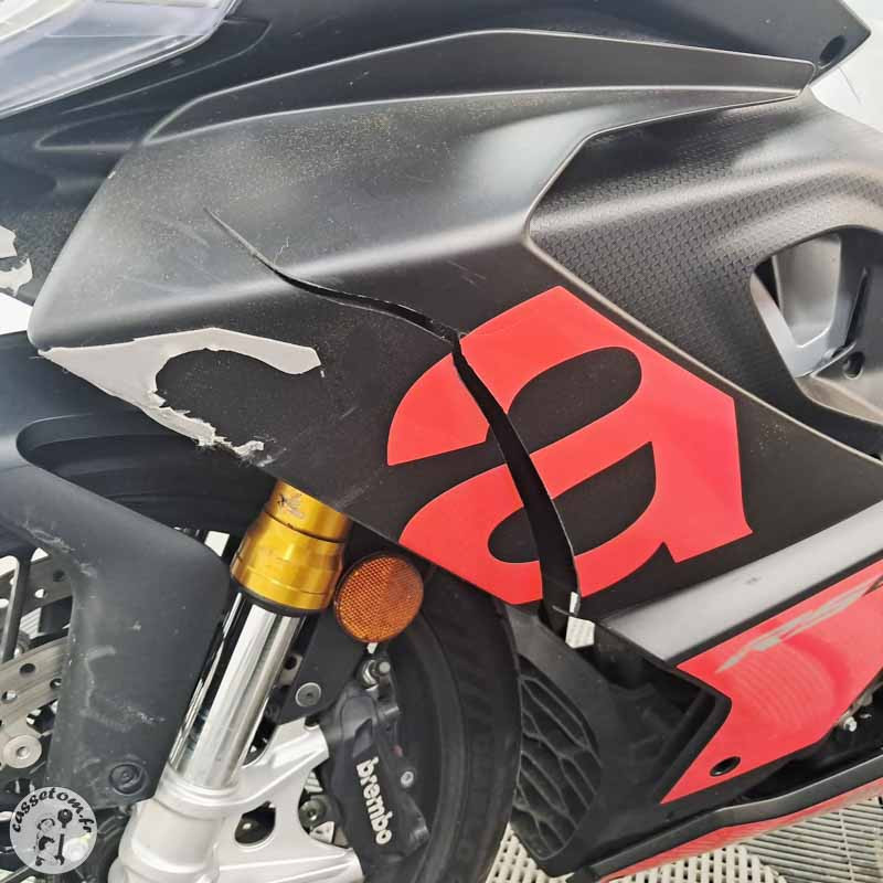 APRILIA RS 660 2024 accidentée - La Casse de l Oncle Tom