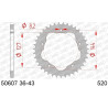Kit chaîne AFAM 520 XHR4 - 14/41-104 - Couronne acier standard - Necessite un porte couronne AFAM