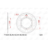 Kit chaîne AFAM 520 XSR4- 16/45-122 - Couronne acier standard