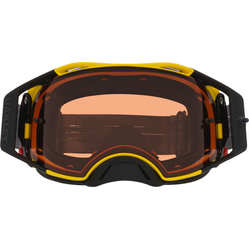 Masque OAKLEY Airbrake MX - Moto Yellow - écran Prizm Bronze