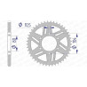 Kit chaîne AFAM 520 XHR4 - 17/41-110 - Couronne alu standard