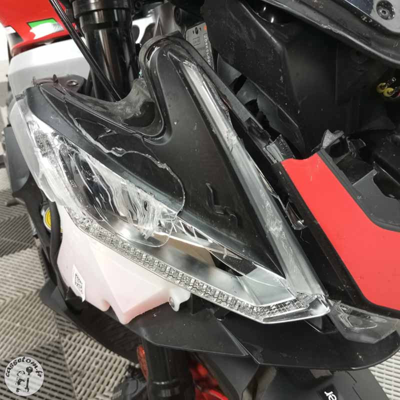 APRILIA TUONO 660 2024 accidentée - La Casse de l Oncle Tom