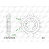 Kit chaîne AFAM 525 XSR4 - 15/46-122 - Couronne acier standard