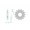 Kit chaîne AFAM 525 XHR4 - 17/47-120 - Couronne acier standard