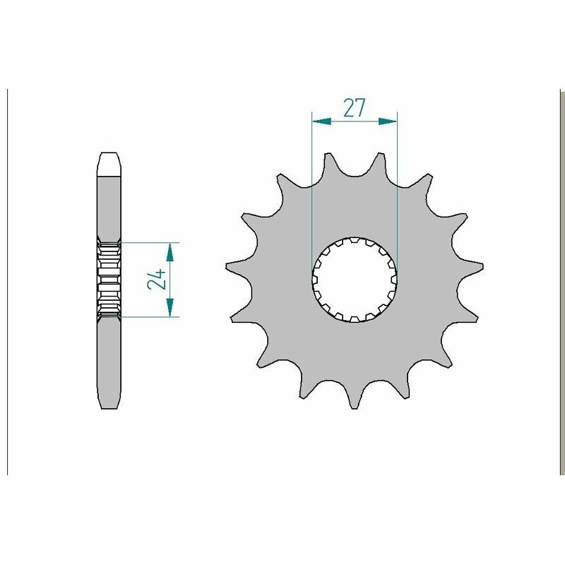 Kit chaîne AFAM 530 XHR4 - 18/43-118 - Couronne acier standard